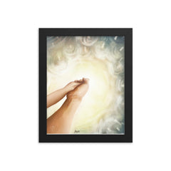 Beside me- Sheltered (John 16:32) - Framed poster