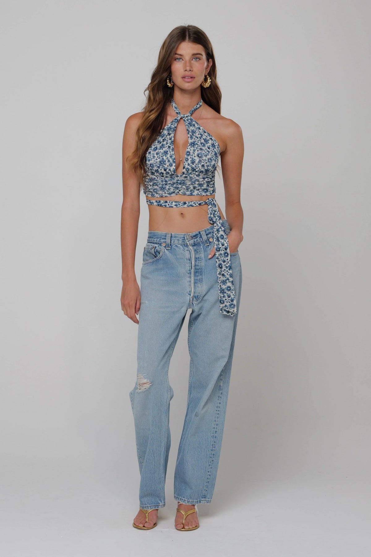 Sheveta Jane Top in Wrangler