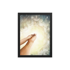 Beside me- Sheltered (John 16:32) - Framed poster