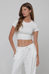 Sheveta Baby Tee Second Skin in White