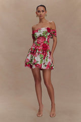 Giovanna Off Shoulder Mini Dress - Sonia Rose Print