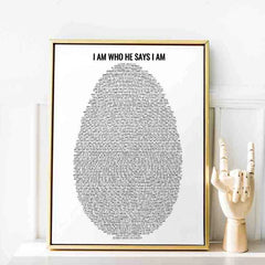 Fingerprint 70 Bible Verses on Identity - Poster