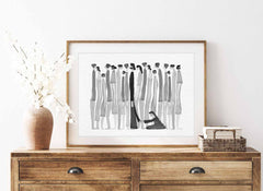 Woman Touches Jesus v2 (BNW) - Digital Download