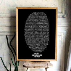Custom Fingerprint 40 Memorial Bible Verses
