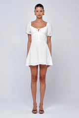 Sheveta Winnie Mini in White Linen