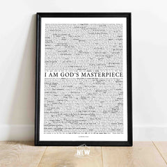 I Am Gods Masterpiece (White) - Digital Download
