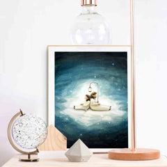 Lean Back (Psalm 4:8) - Poster