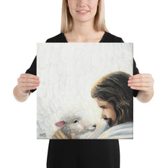 Good Shepherd (Psalm 91:4) - Canvas (square)