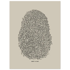 Identity in Christ Thumbprint - Poster