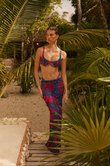 Sheveta Ziggy Mesh Skirt in Lanai