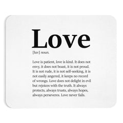 Love Definition - Mousepad