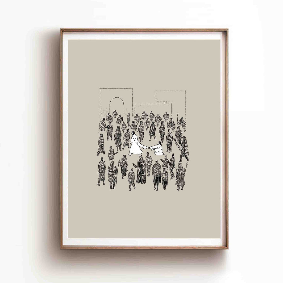 Woman Touches Jesus (Black) - Digital Download