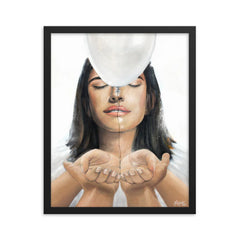 Let go (Psalm 55:22) - Framed poster