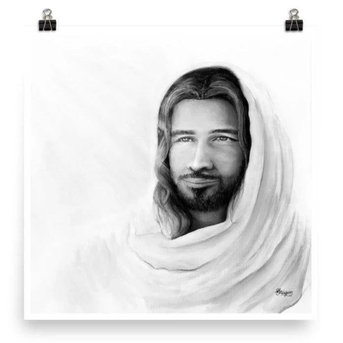 Prince of Peace (Black and White) (Isaiah 9:6) - Poster