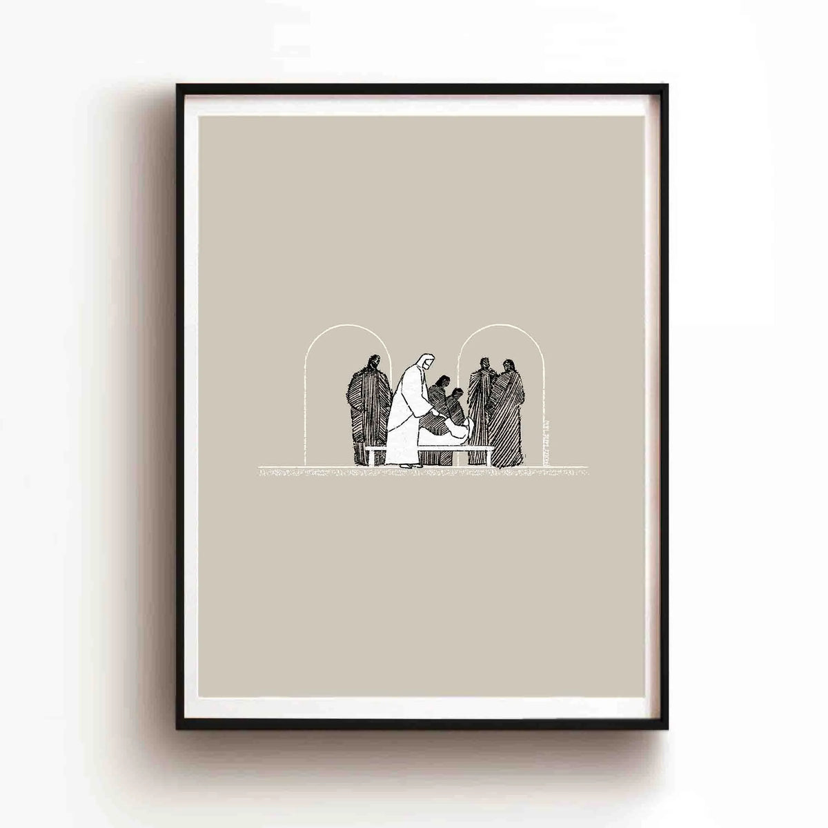 Raising of Jairus's daughter (Black) - Digital Download