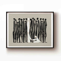 Woman Touches Jesus v2 (Black) - Digital Download