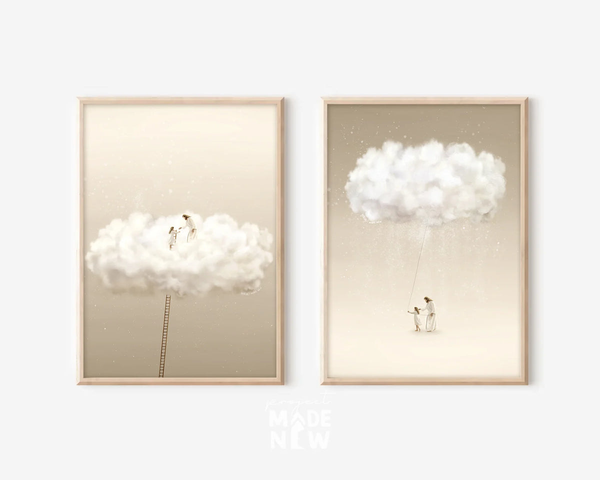 Set of 2 Heaven - Framed Print