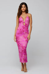 Sheveta Sophia Midi in Azalea