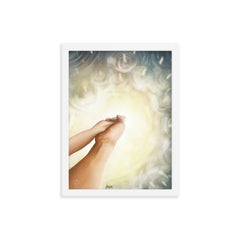 Beside me- Sheltered (John 16:32) - Framed poster