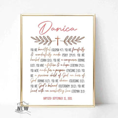 Rose Gold Cross (You are)  - Custom Poster