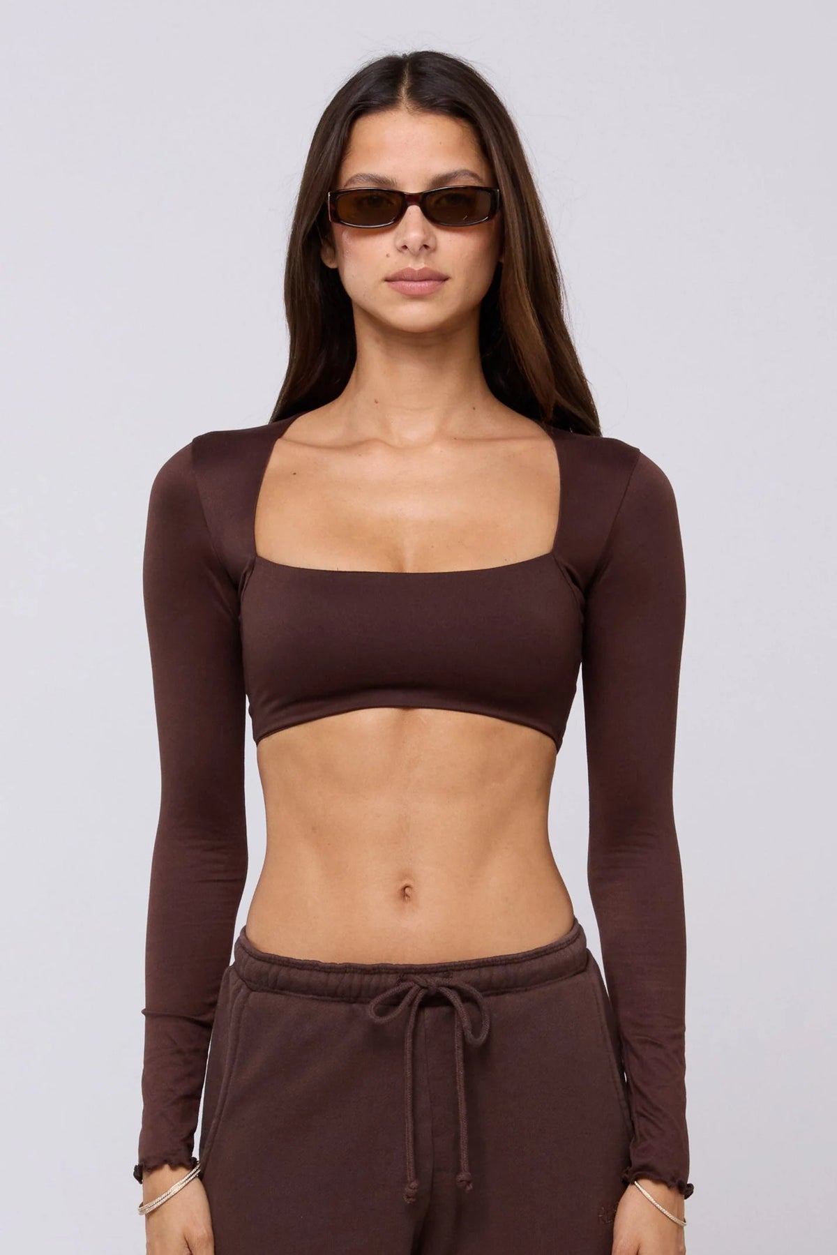 Sheveta Emily Top in Chocolate