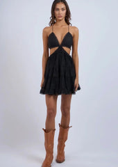 Sheveta Brynn Mini Dress - Black
