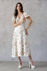 Sheveta FLORAL PRINT MIDI DRESS