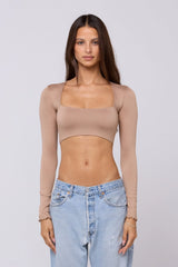 Sheveta Emily Top in Nude