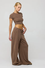 Sheveta Baby Tee Rib in Chai