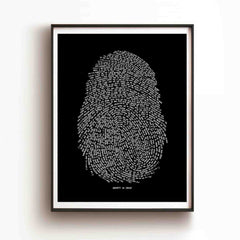 Identity in Christ Thumbprint - Poster