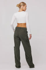 Sheveta Elsa Cargo Pant in Pine