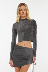 Sheveta Ida Top in Graphite