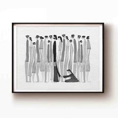 Woman Touches Jesus v2 (BNW) - Digital Download