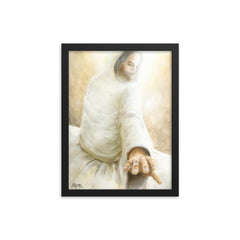 Beside me- Peace (John 14:27) - Framed poster