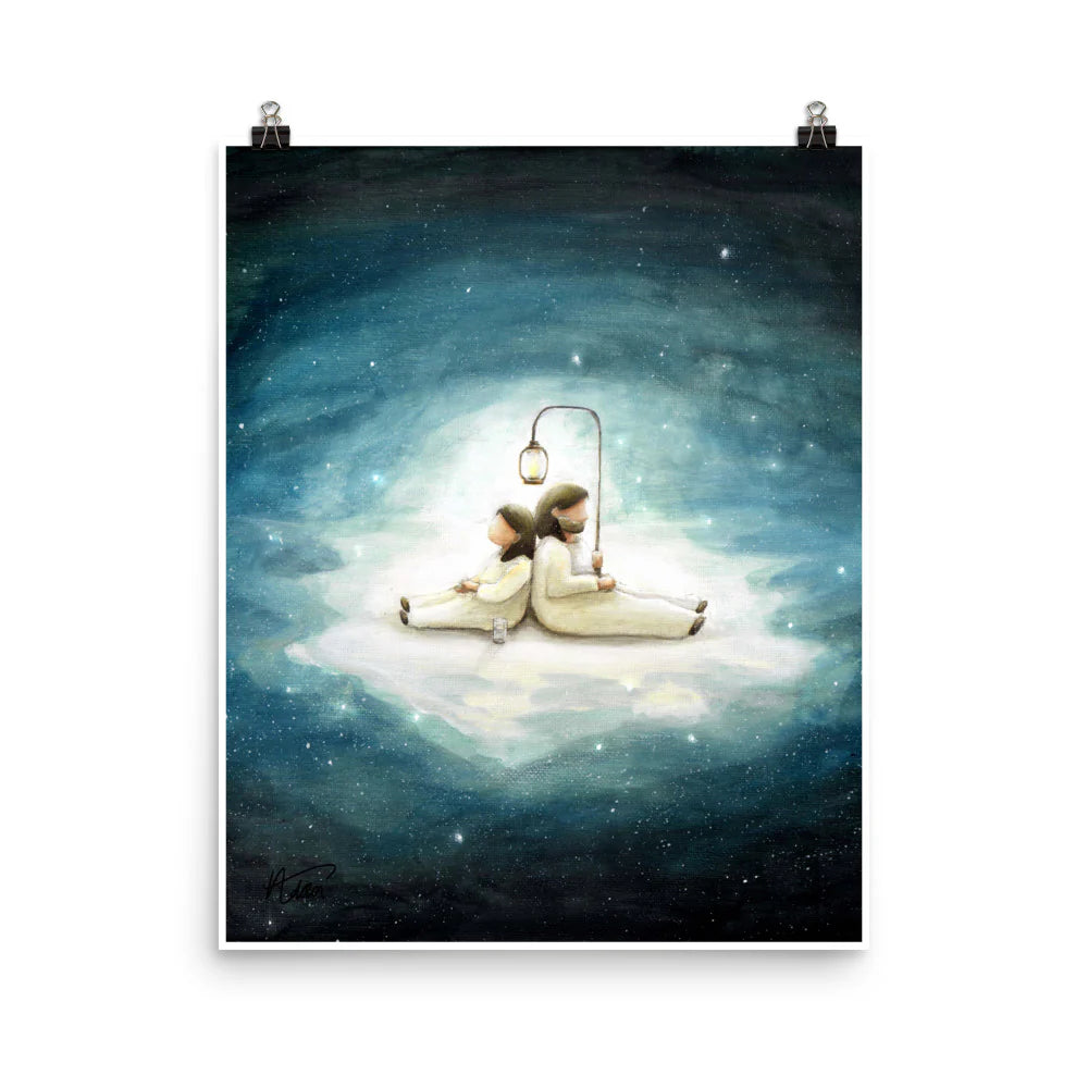 Lean Back (Psalm 4:8) - Poster