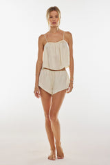 Sheveta Blair Top in Vanilla
