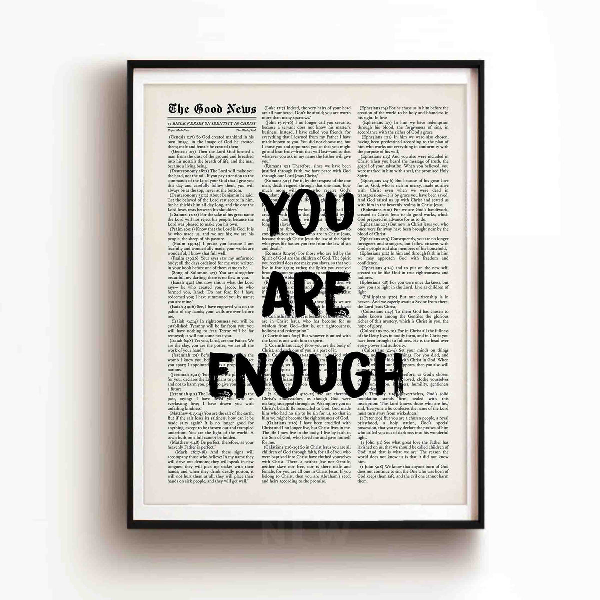 You are Enough - Framed Print