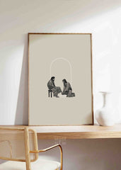 Jesus Washing Feet (Black) - Digital Download