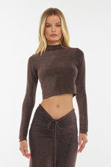 Sheveta Ida Top in Bronze