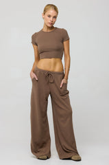 Sheveta Baby Tee Rib in Chai