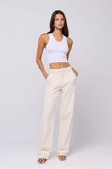 Sheveta Elsa Cargo Pant in Cream