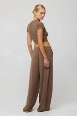 Sheveta Baby Tee Rib in Chai