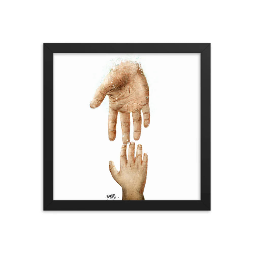 Hope (without background) (Isaiah 41:10) - Framed poster