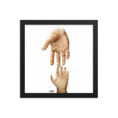 Hope (without background) (Isaiah 41:10) - Framed poster