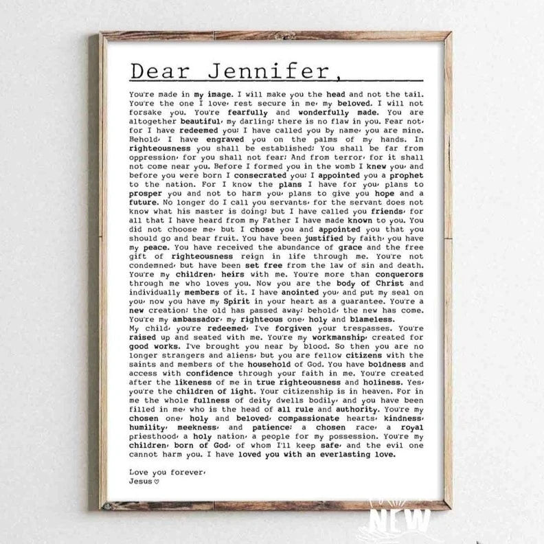 Letter from God - Custom Poster