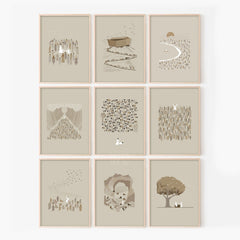 Set of 9 Print (Bundle)