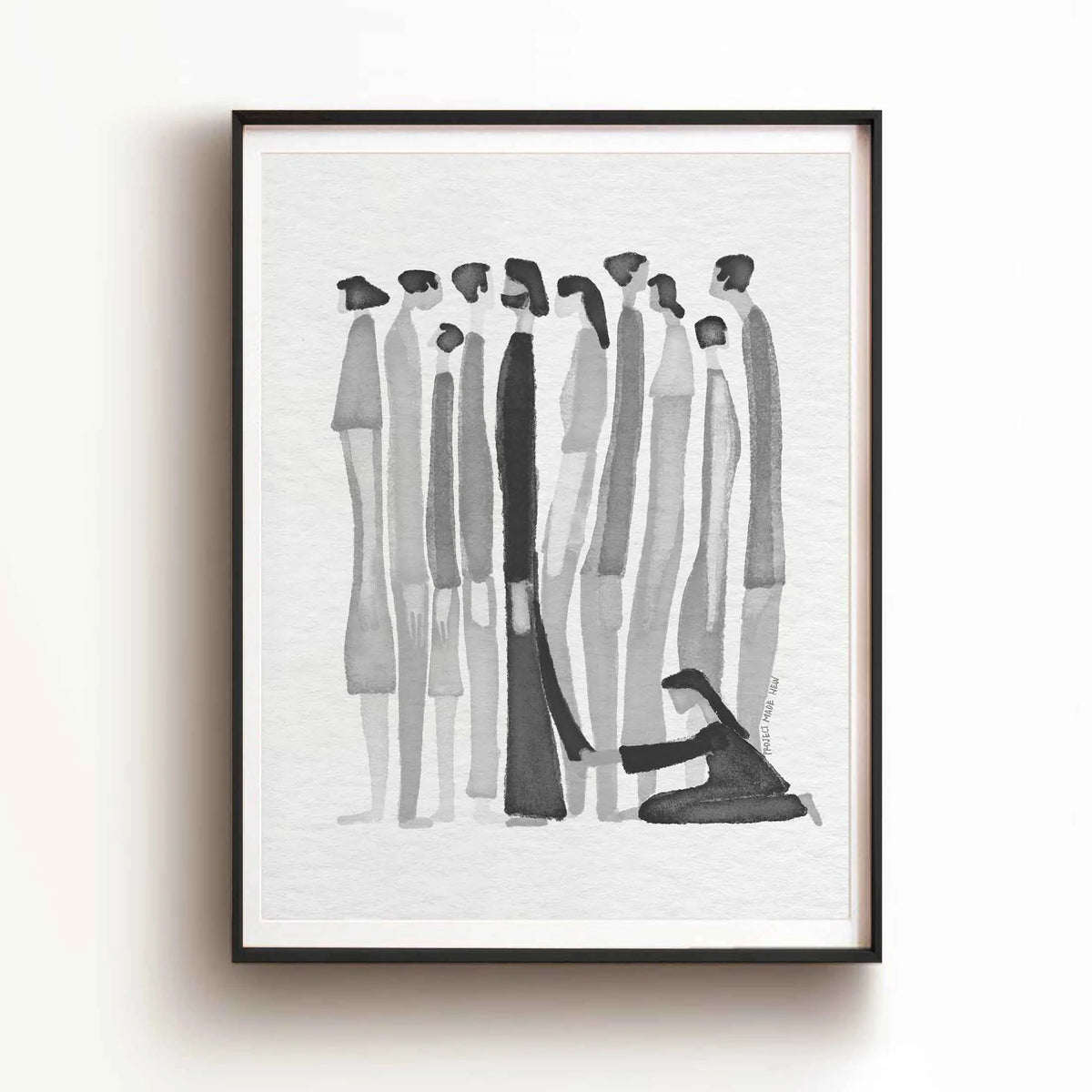 Woman Touches Jesus v2 (BNW) - Digital Download