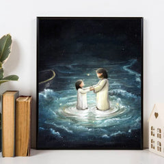 Walking On Water (Matthew 14:27) - Poster