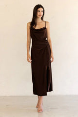 Sheveta SATIN MIDI DRESS
