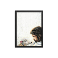 Good Shepherd (Psalm 91:4) - Framed Poster